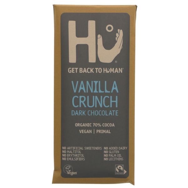 Hu Vanilla Crunch Dark Chocolate Bar 60g