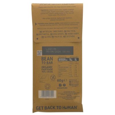 Hu Vanilla Crunch Dark Chocolate Bar 60g