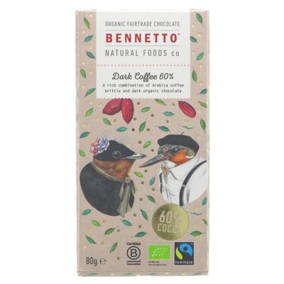 Bennetto Organic Dark Coffee Chocolate 80g