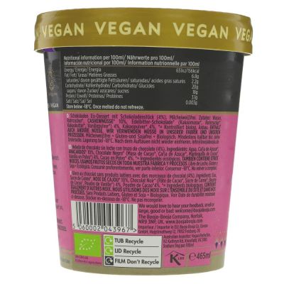 Booja Booja Deeply Chocolate Ice Cream 465ml