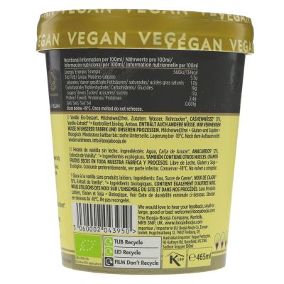 Booja Booja Vanilla Ice Cream 465ml