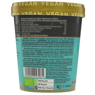 Booja Booja Chocolate Salted Caramel Ice Cream 465ml