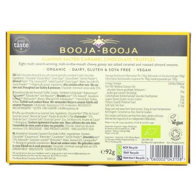 Booja Booja Organic Almond Salted Caramel Truffles 92g