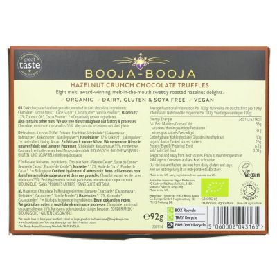 Booja Booja Organic Hazelnut Crunch Truffles 92g