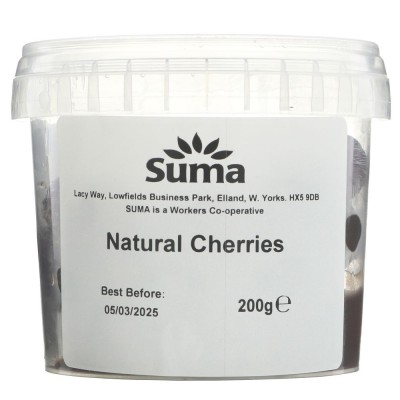 Suma Dark Red Glace Cherries 200g
