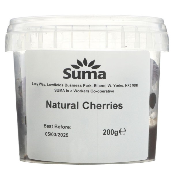 Suma Dark Red Glace Cherries 200g