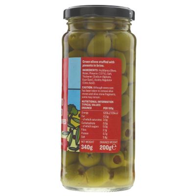 Cypressa Stuffed Pimento Olives 340g