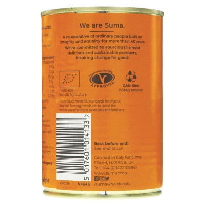Buy Suma Wholefoods Organic Butter Beans 400g Beans & Pulses - Canned Online − UK Supplier