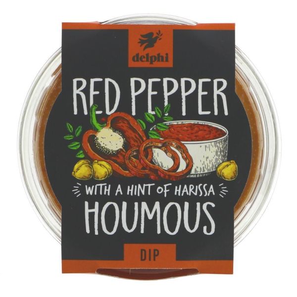 Delphi Fresh Chargrilled Red Pepper Houmous 170g