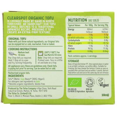 Clear Spot Organic Tofu 280g