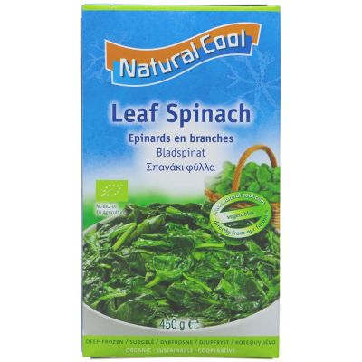 Natural Cool Organic Leaf Spinach 450g