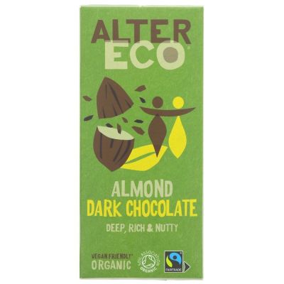 AlterEco Organic Dark Chocolate Almond 100g