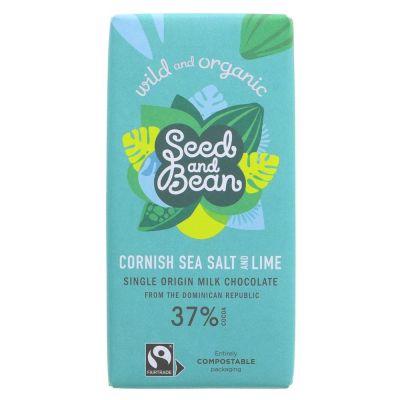 Seed & Bean Organic Cornish Sea Salt & Tangy Lime 85g