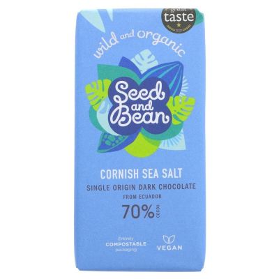 Seed & Bean Organic Cornish Sea Salt Dark Chocolate 85g