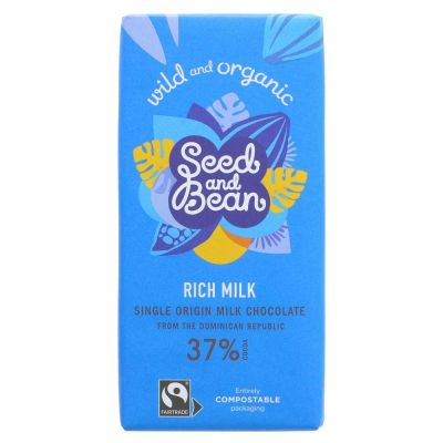 Seed & Bean Organic Rich Milk Chocolate 85g