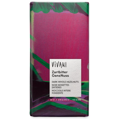 Vivani Organic Dark Whole Hazelnut 100g
