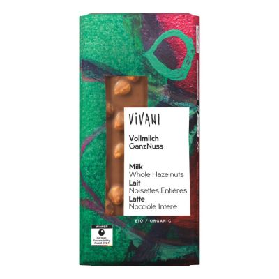 Vivani Organic Milk Chocolate with Hazel Nuts