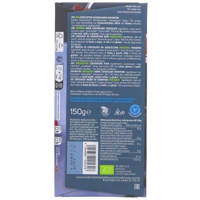 Vivani Organic Dark Cooking Chocolate 70% 150g