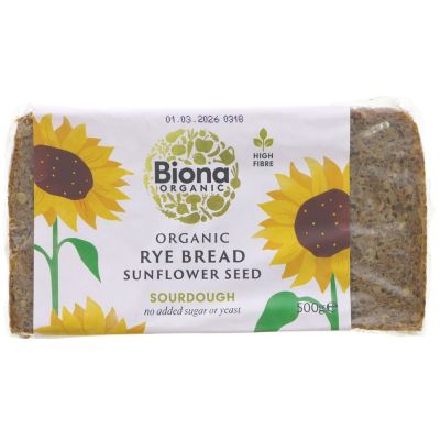 Biona Organic Rye Bread with Sunflower Seed 500g