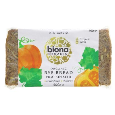 Biona Organic Rye Bread & Pumpkin Seed 500g