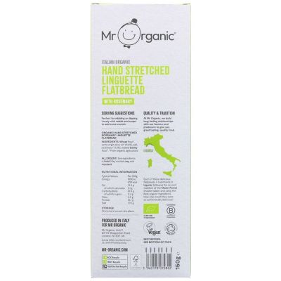Mr Organic Linguette Flatbread with Rosemary 150g