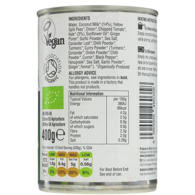 Geo Organics Coconut & Kale Dahl 400g
