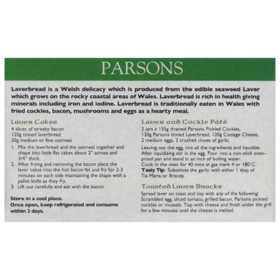 Parsons Welsh Laverbread 120g