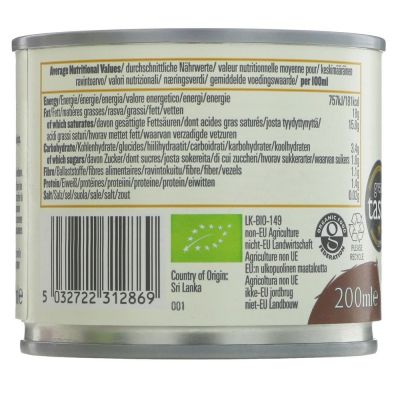 Biona Organic Coconut Milk 200ml