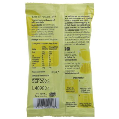 Just Wholefoods Lemon Jelly Crystals 85g