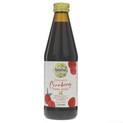 Biona Organic Pure Cranberry Juice 330ml