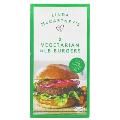 Linda McCartney Vegetarian 1/4ilb Burgers (2) 227g