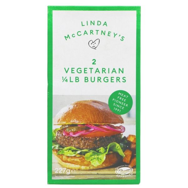 Linda McCartney Vegetarian 1/4ilb Burgers (2) 227g