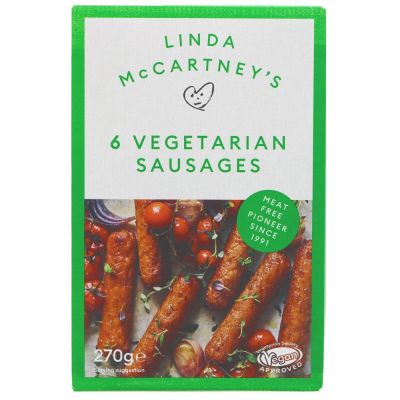 Linda McCartney Vegetarian Sausages (6) 270g
