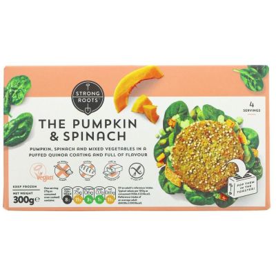 Strong Roots Pumpkin & Spinach Burgers 300g