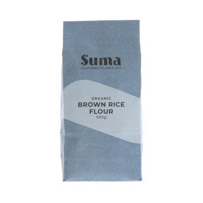 Buy Suma Wholefoods Organic Brown Rice Flour 500g Flours & Bread Mixes Online − UK Supplier