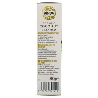 Biona Organic Creamed Coconut 200g