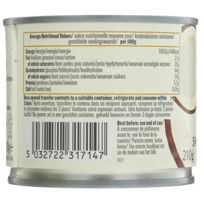 Biona Organic Condensed Coconut Milk 210ml