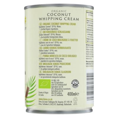 Biona Organic Coconut Whipping Cream 400ml