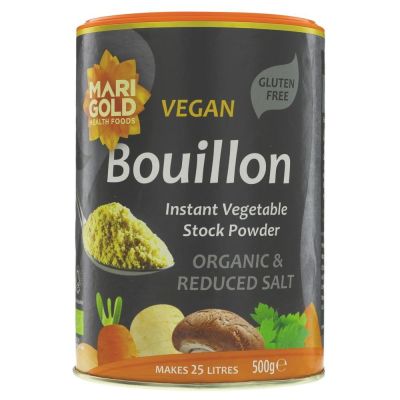 Marigold Organic Bouillon Low Salt Vegan 500g