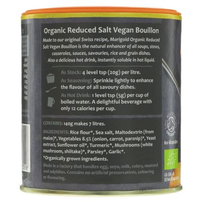 Marigold Organic Bouillon Reduced Salt 150g