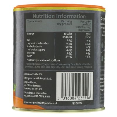 Marigold Organic Bouillon Reduced Salt 150g