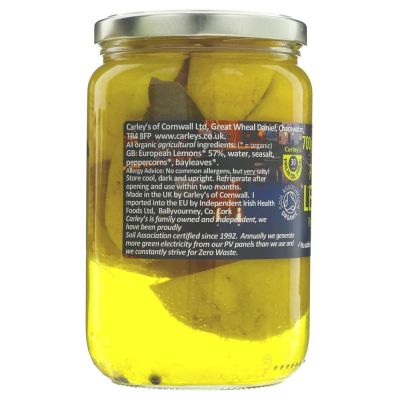 Carleys Organic Preserved Lemons (Jar) 700g