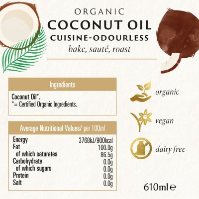 Biona Organic Odourless Coconut Oil 610ml