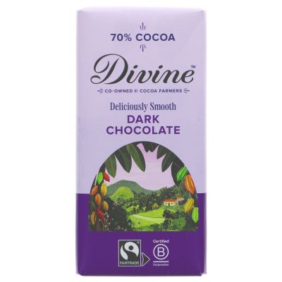 Divine Fair Trade 70% Dark Chocolate 90g