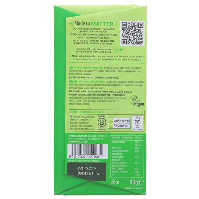 Divine Fair Trade Dark Mint Chocolate 90g