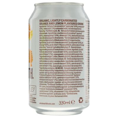 Whole Earth Organic Orange & Lemon Drink 330ml