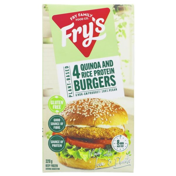 Frys Quinoa & Brown Rice Burgers 320g