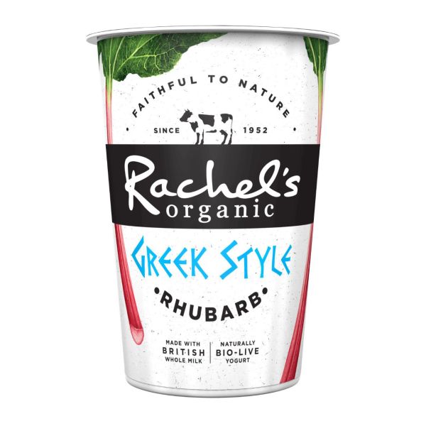 Rachels Organic Greek Style Rhubarb Yoghurt 450g