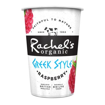 Rachels Organic Greek Style Raspberry Yoghurt 450g