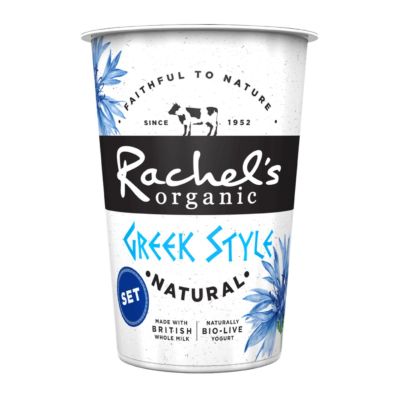 Rachels Organic Greek Natural Set Yoghurt 450g